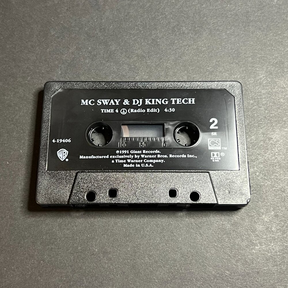 MC Sway & DJ King Tech - Follow 4 Now Time 4 Peace - 1991 Music Cassette Tape - Picture 4 of 4